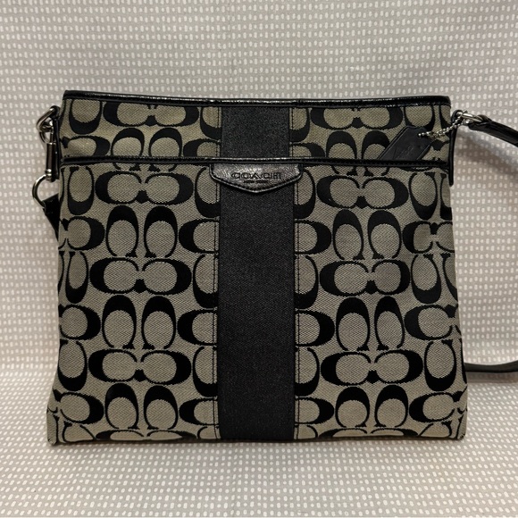 Coach Logo Woven Crossbody - Picture 2 of 10